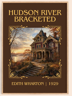 Hudson River Bracketed Classic Book Art Print by Edith Wharton – book poster