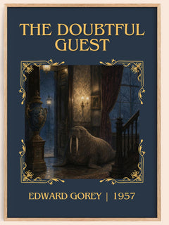 The Doubtful Guest Classic Book Art Print by Edward Gorey – book poster