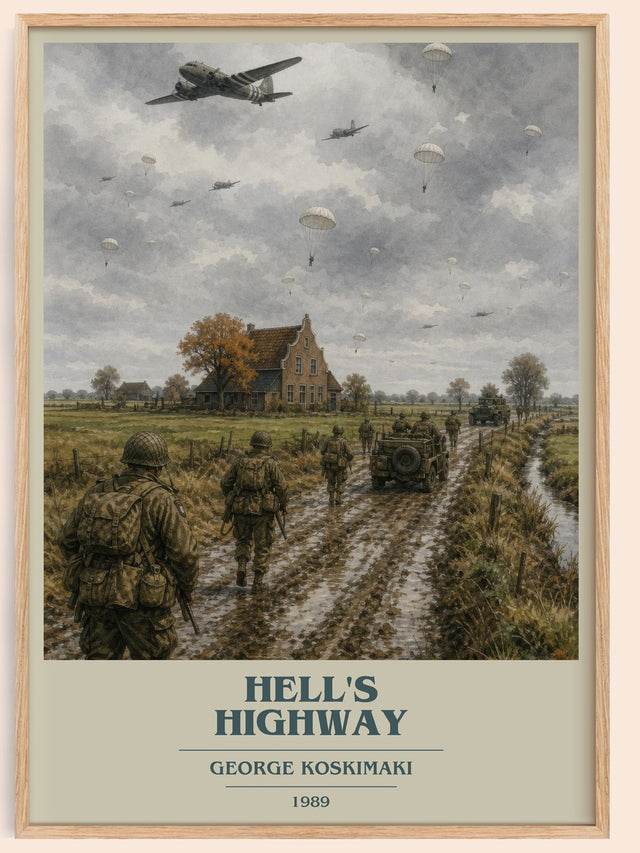 Hell'S Highway Book Cover Poster by George Koskimaki