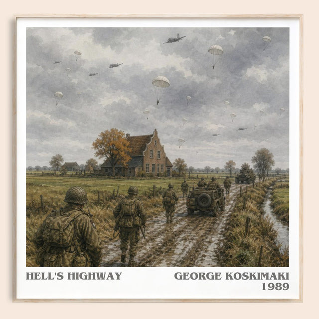 Hell'S Highway Literary Art Print by George Koskimaki
