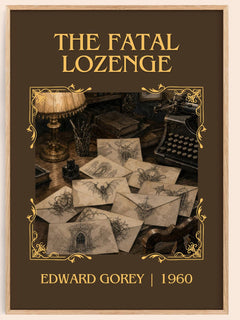The Fatal Lozenge Classic Book Art Print by Edward Gorey – book poster