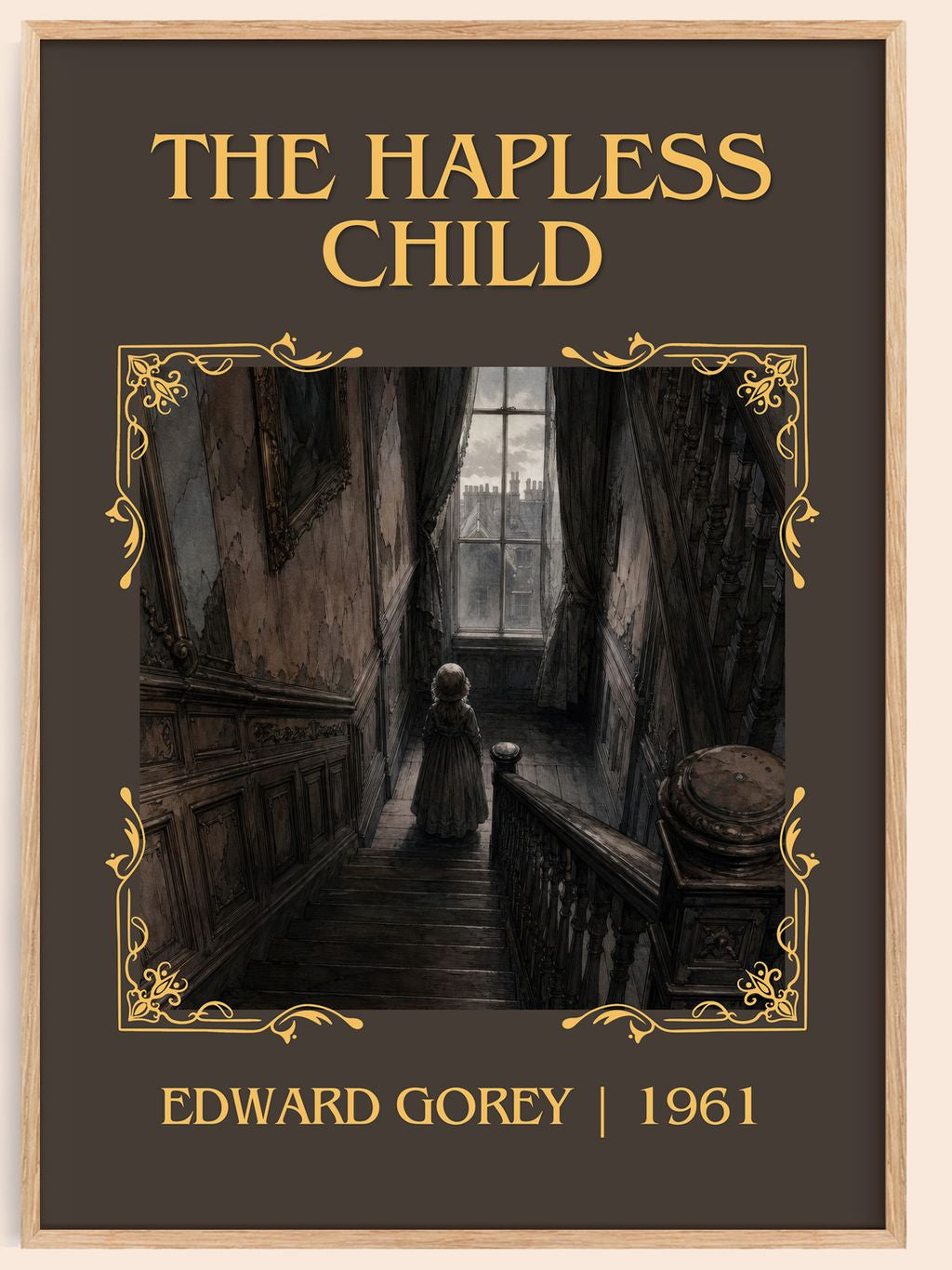 The Hapless Child Classic Book Art Print by Edward Gorey – book poster