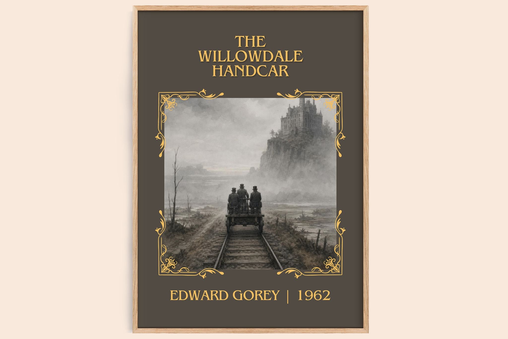 The Willowdale Handcar Classic Book Art Print by Edward Gorey