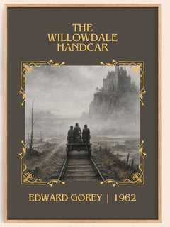 The Willowdale Handcar Classic Book Art Print by Edward Gorey – book poster