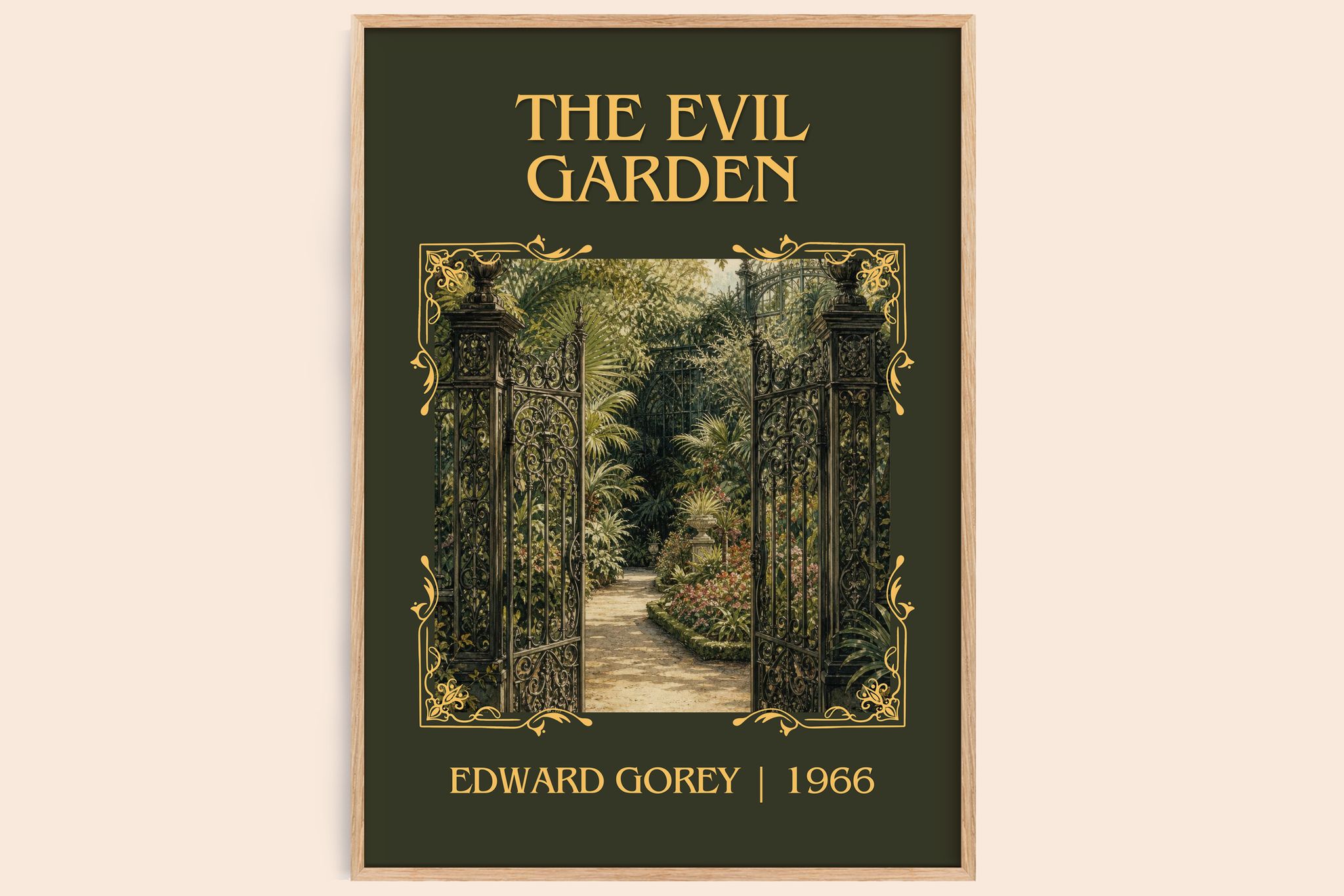 The Evil Garden Classic Book Art Print by Edward Gorey