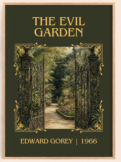 The Evil Garden Classic Book Art Print by Edward Gorey – book poster