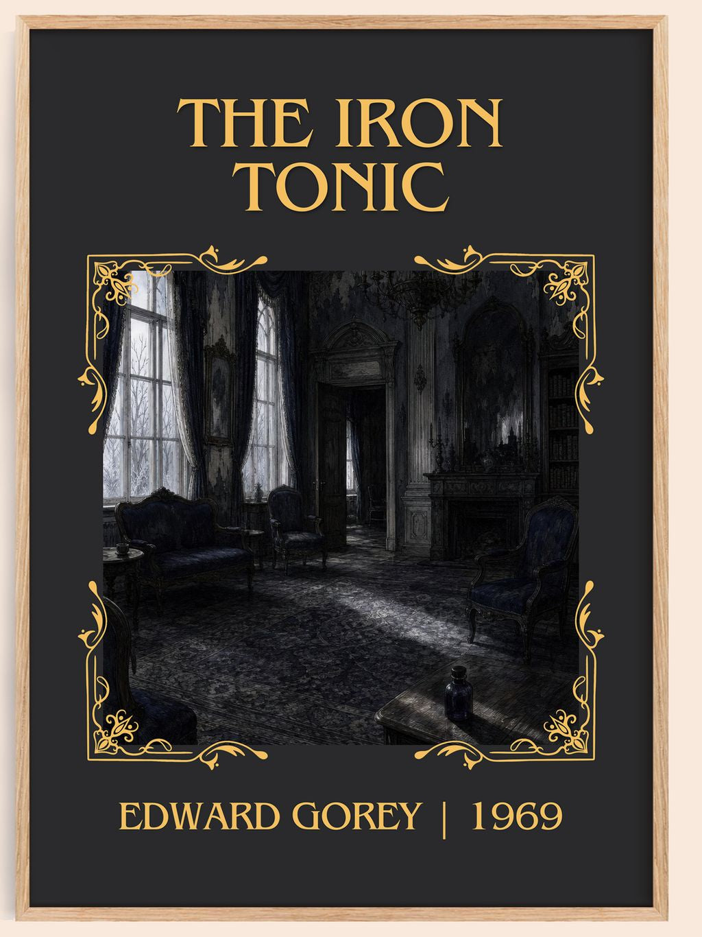 The Iron Tonic Classic Book Art Print by Edward Gorey – book poster
