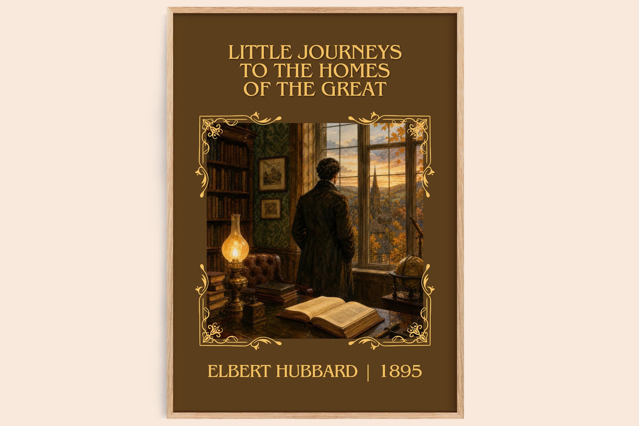 Little Journeys To The Homes Of The Great Classic Book Art Print by Elbert Hubbard