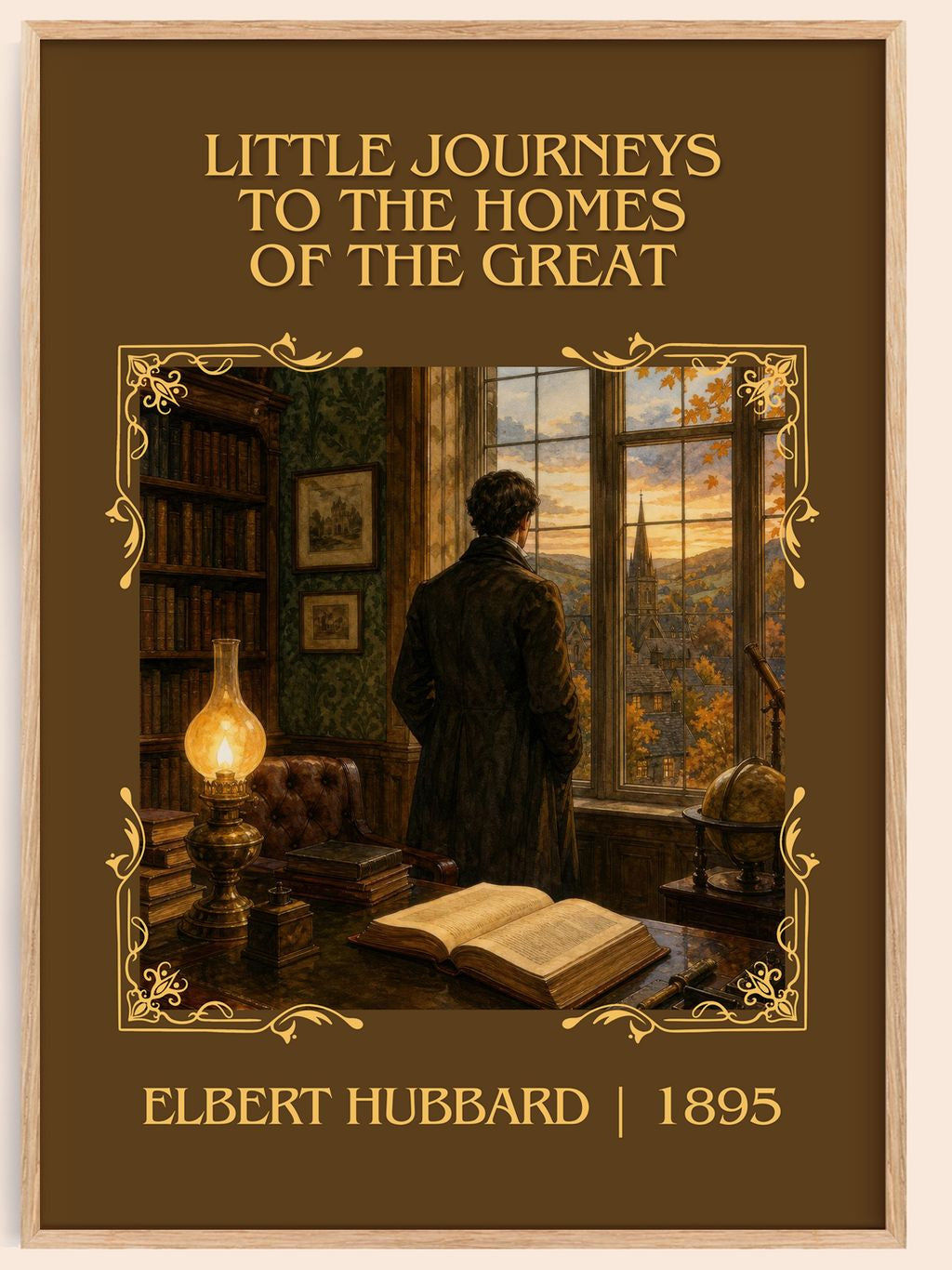 Little Journeys To The Homes Of The Great Classic Book Art Print – book poster