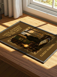 Little Journeys To The Homes Of The Great Classic Book Art Print – print on a sunlit desk
