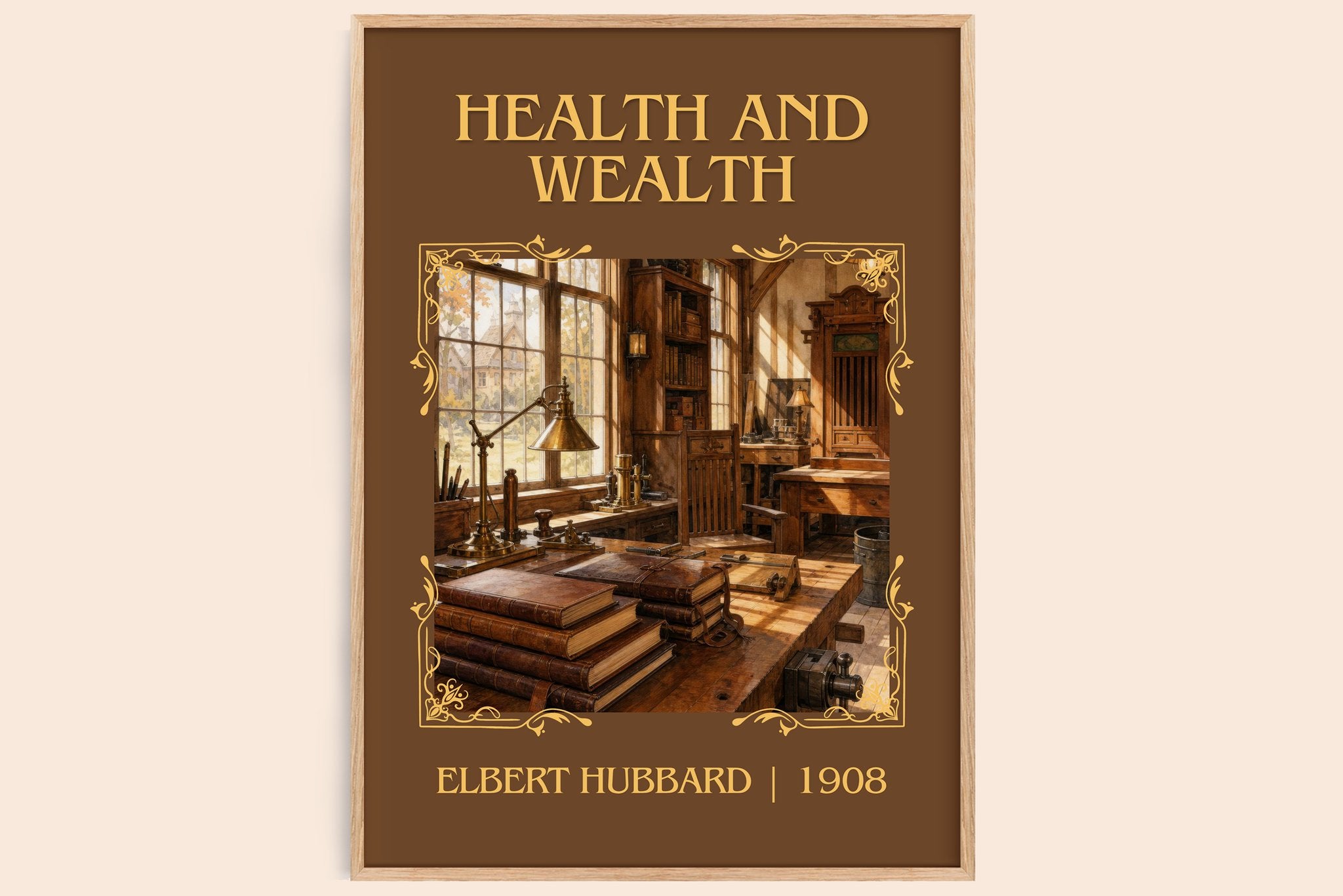 Health And Wealth Classic Book Art Print by Elbert Hubbard