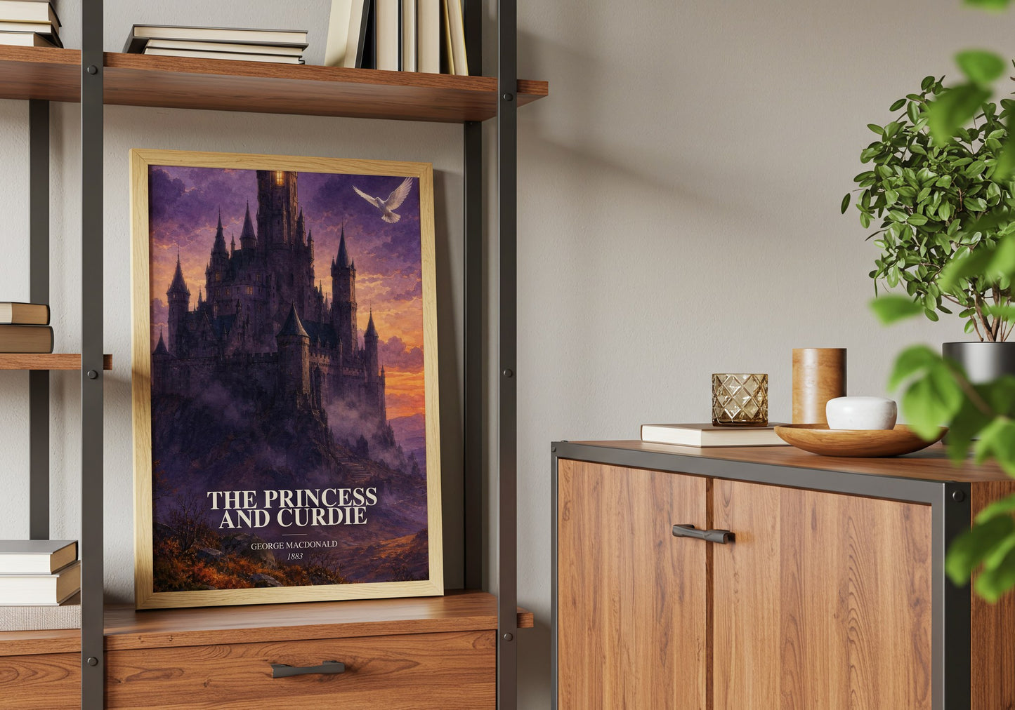 The Princess And Curdie book watercolour illustration paper finish options – matte satin gloss