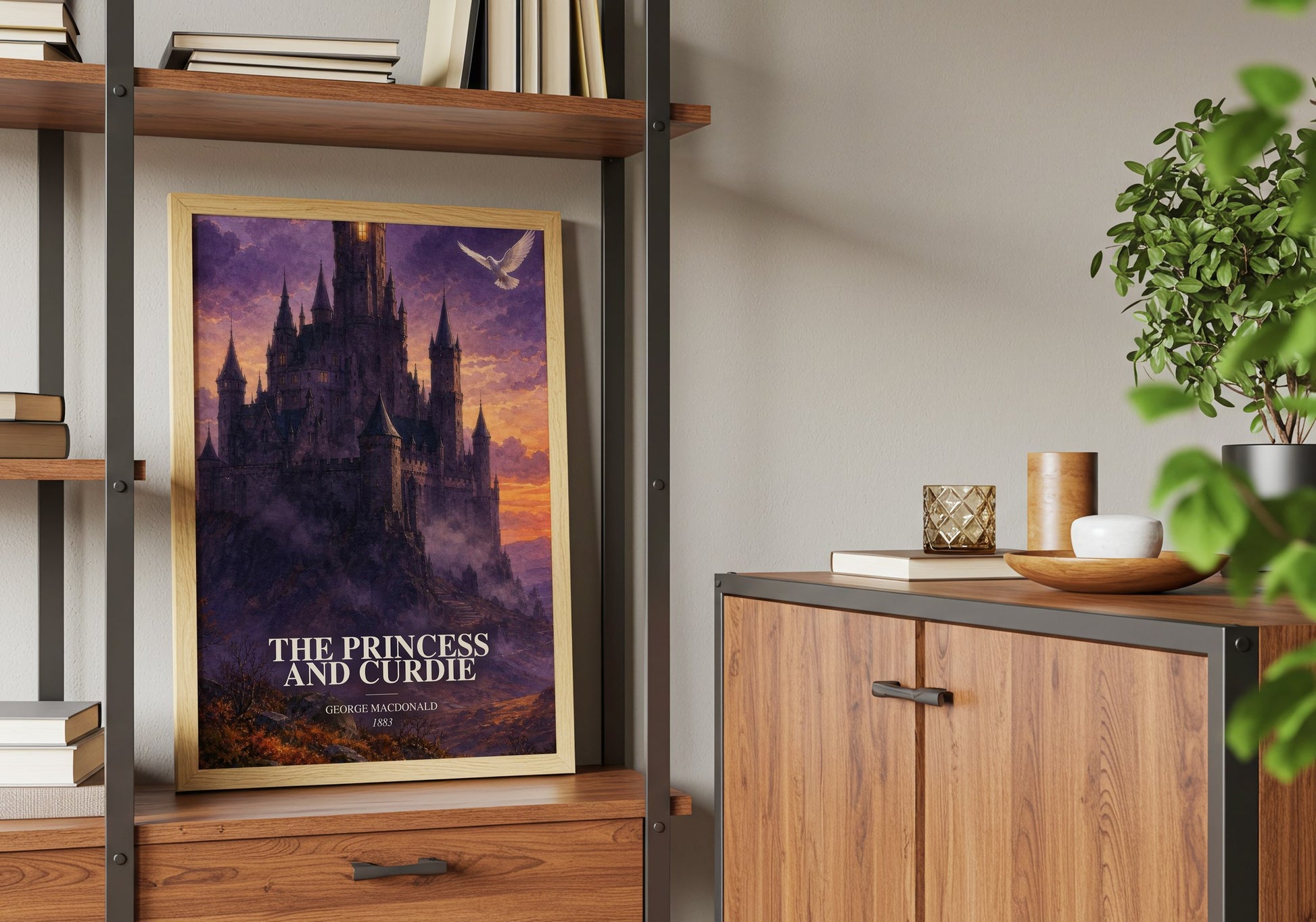 The Princess And Curdie book watercolour illustration paper finish options – matte satin gloss
