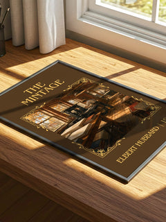 The Mintage Classic Book Art Print by Elbert Hubbard – print on a sunlit desk