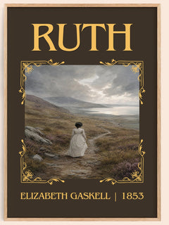 Ruth Classic Book Art Print by Elizabeth Gaskell – book poster