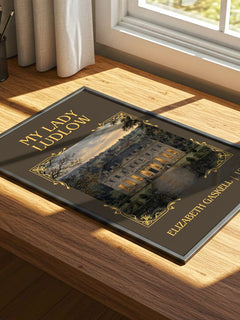 My Lady Ludlow Classic Book Art Print by Elizabeth Gaskell – print on a sunlit desk