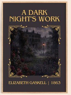 A Dark Night'S Work Classic Book Art Print by Elizabeth Gaskell – book poster