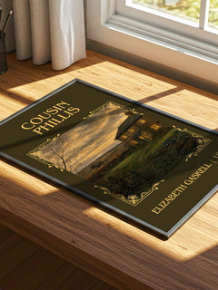 Cousin Phillis Classic Book Art Print by Elizabeth Gaskell – print on a sunlit desk