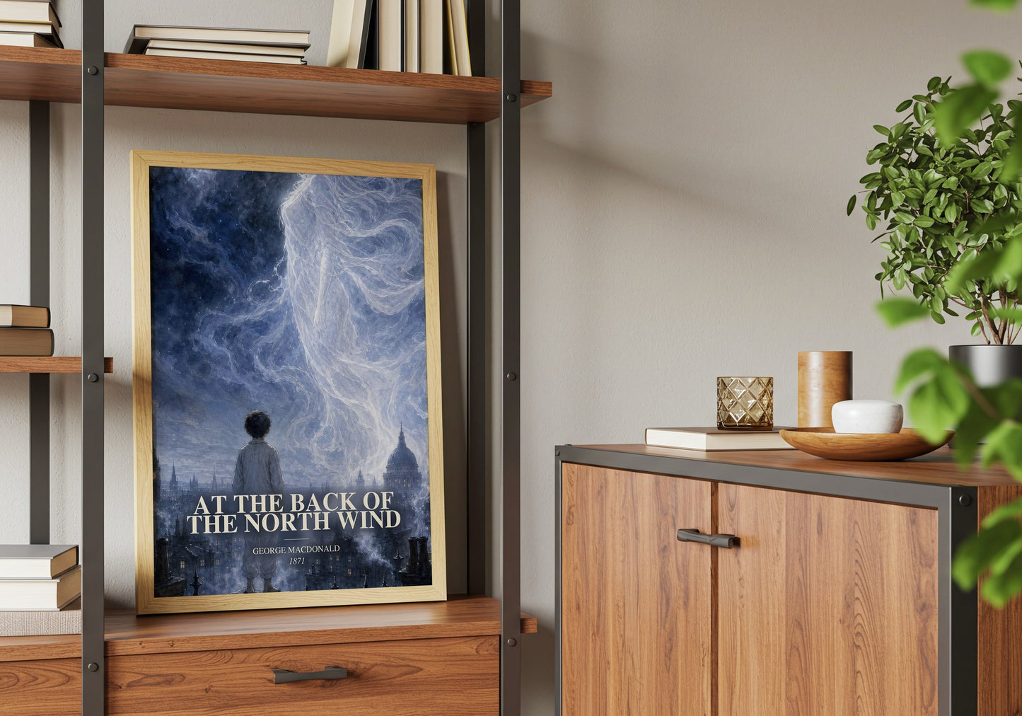 At The Back Of The North Wind book watercolour illustration paper finish options – matte satin gloss