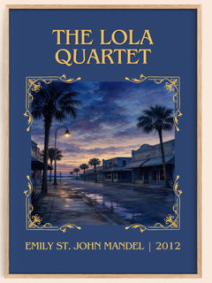 The Lola Quartet Classic Book Art Print by Emily St. John Mandel – book poster