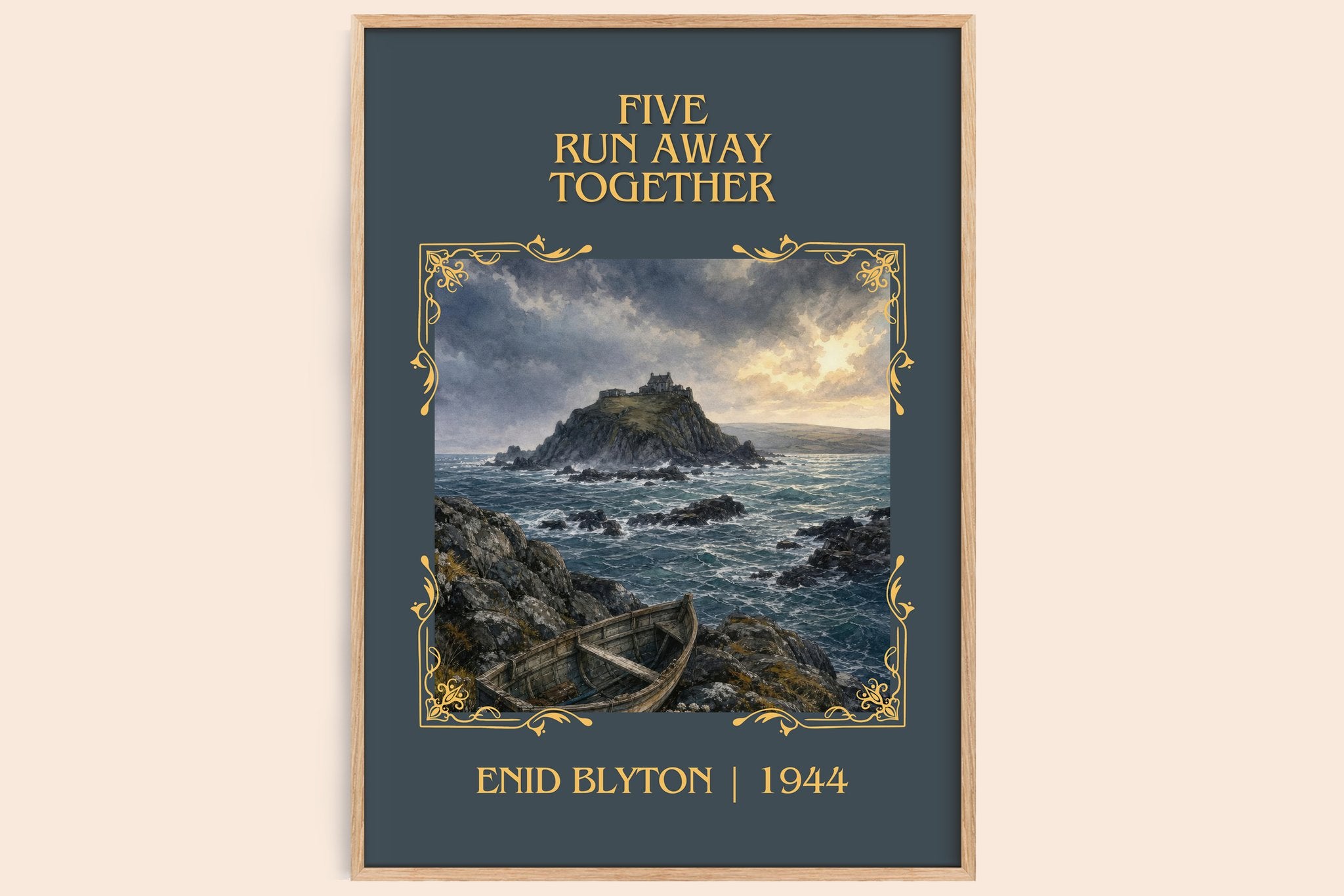Five Run Away Together Classic Book Art Print by Enid Blyton