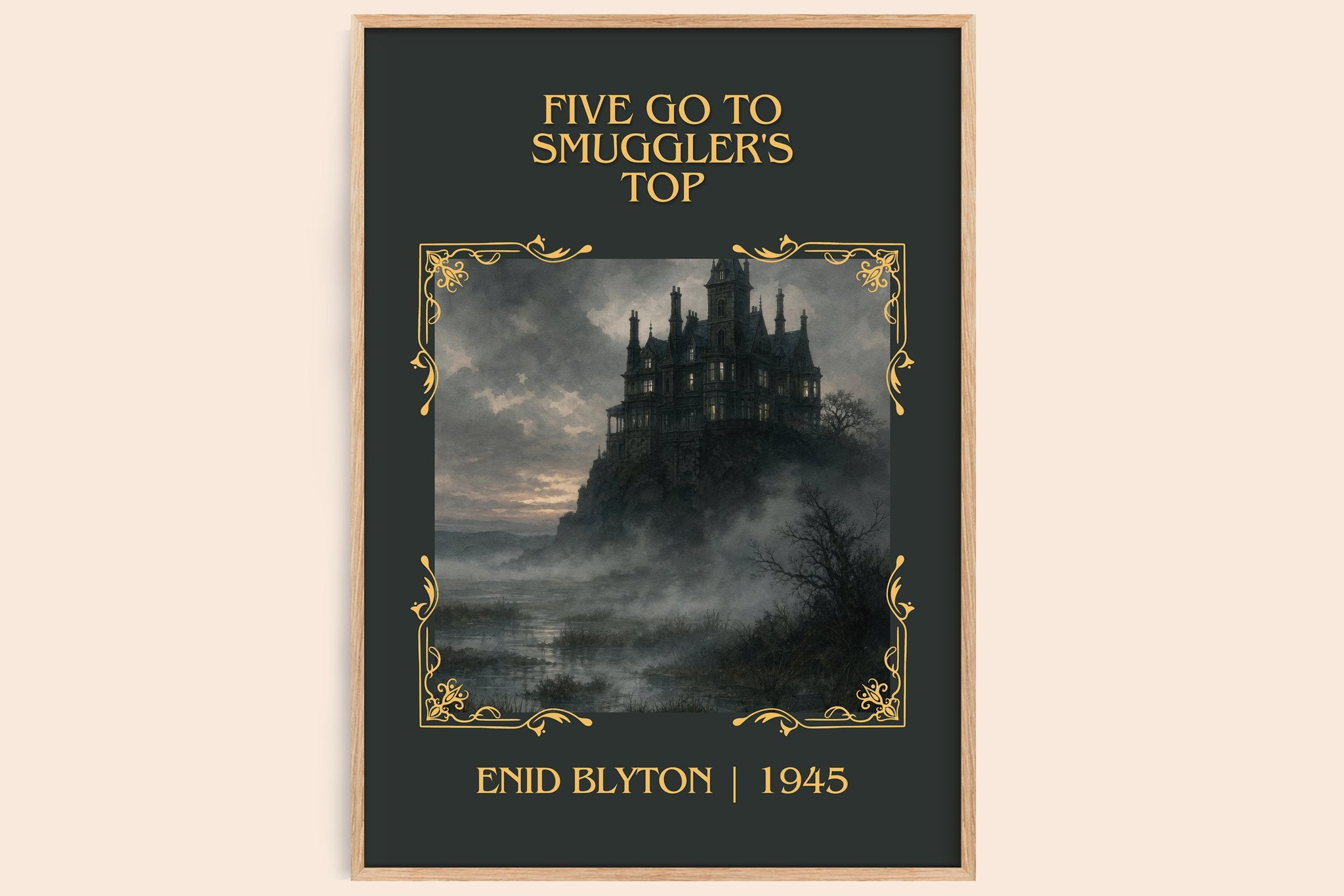 Five Go To Smuggler's Top Classic Book Art Print by Enid Blyton