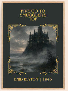 Five Go To Smuggler'S Top Classic Book Art Print by Enid Blyton – book poster