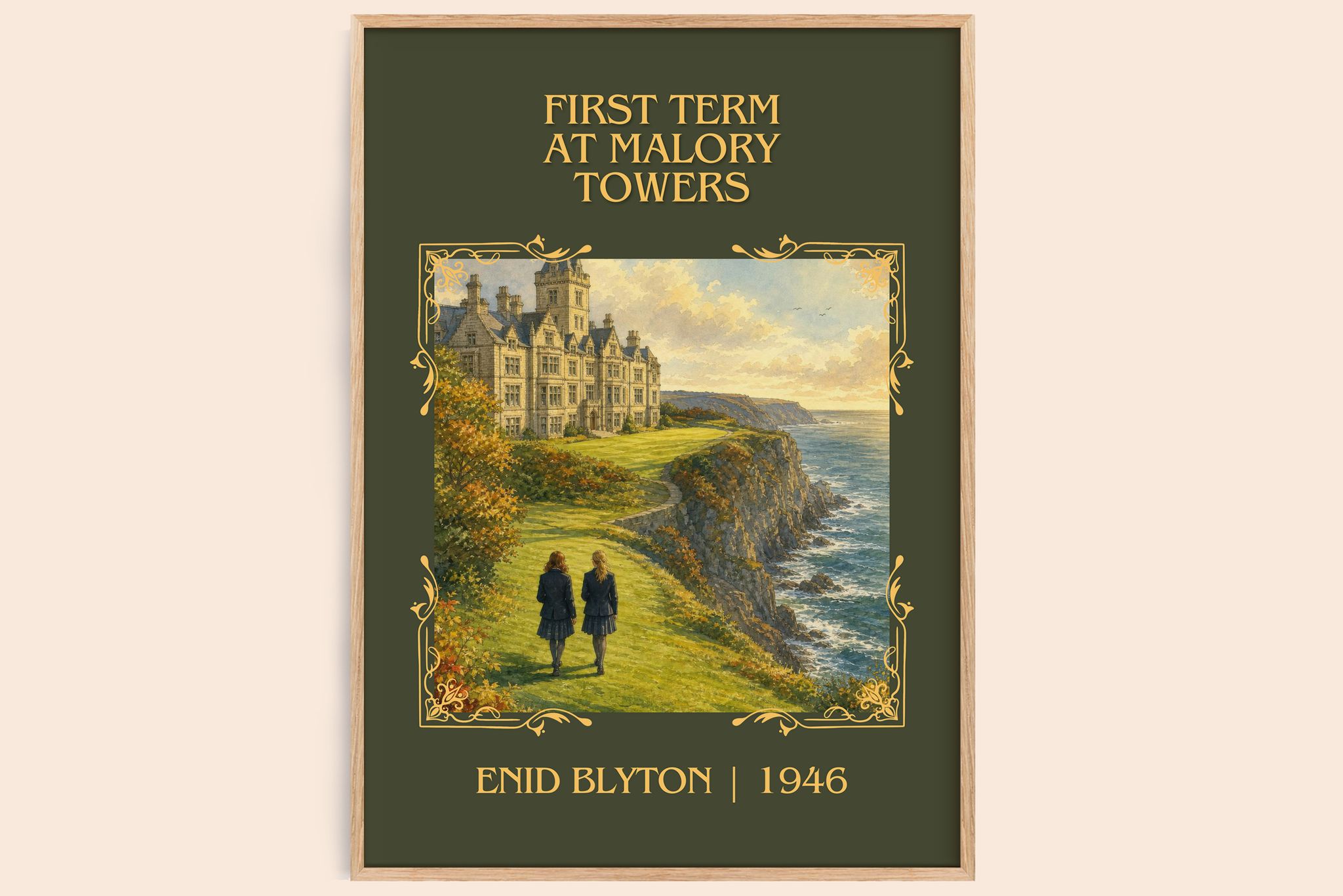First Term At Malory Towers Classic Book Art Print by Enid Blyton