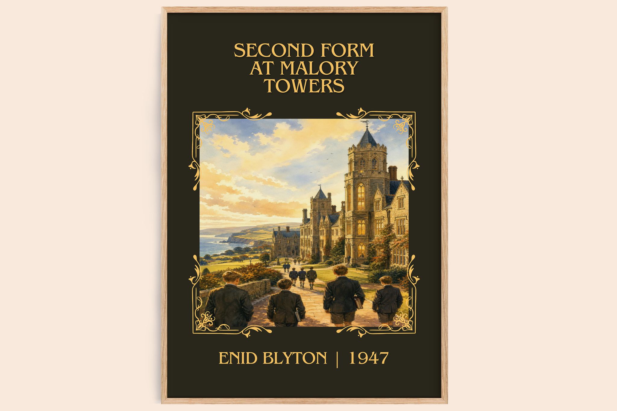 Second Form At Malory Towers Classic Book Art Print by Enid Blyton