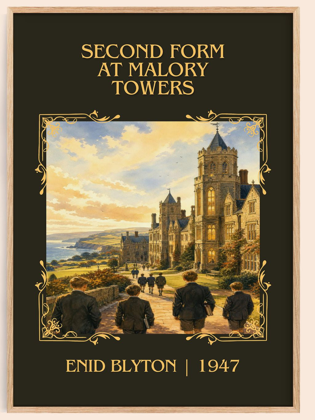 Second Form At Malory Towers Classic Book Art Print by Enid Blyton – book poster