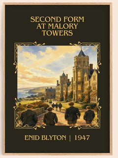 Second Form At Malory Towers Classic Book Art Print by Enid Blyton – book poster