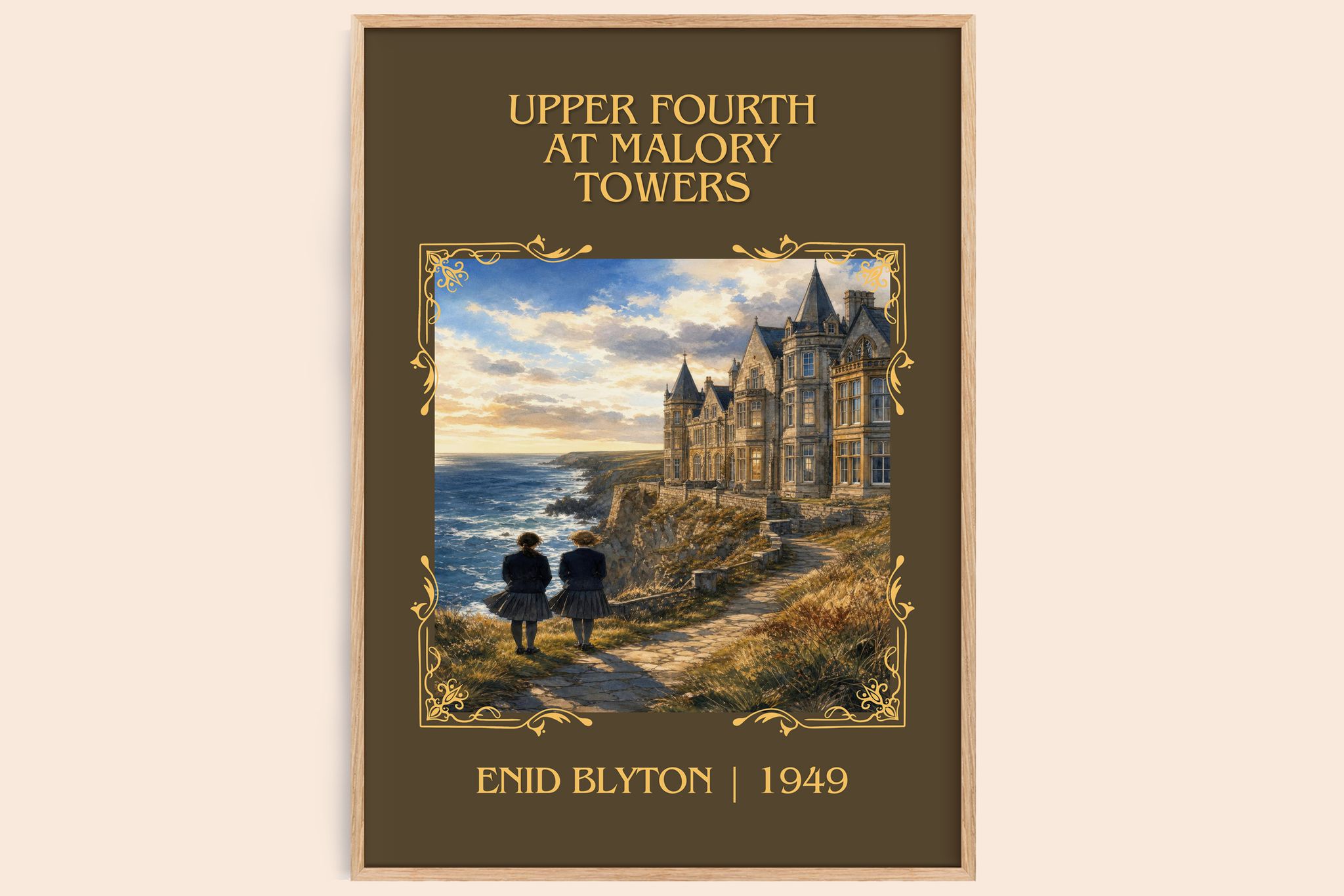 Upper Fourth At Malory Towers Classic Book Art Print by Enid Blyton