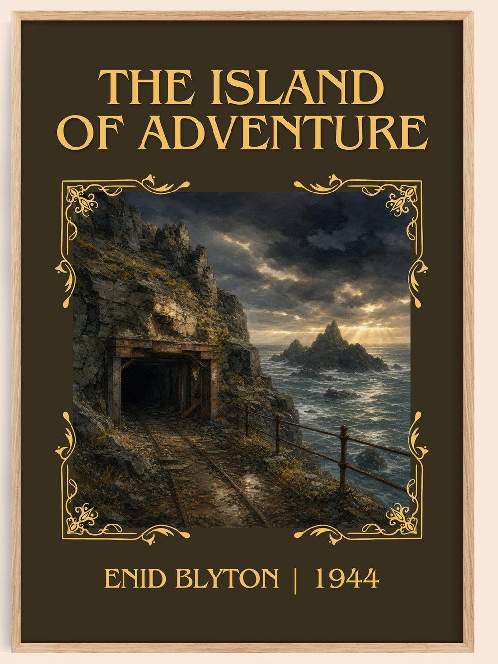 The Island Of Adventure Classic Book Art Print by Enid Blyton – book poster