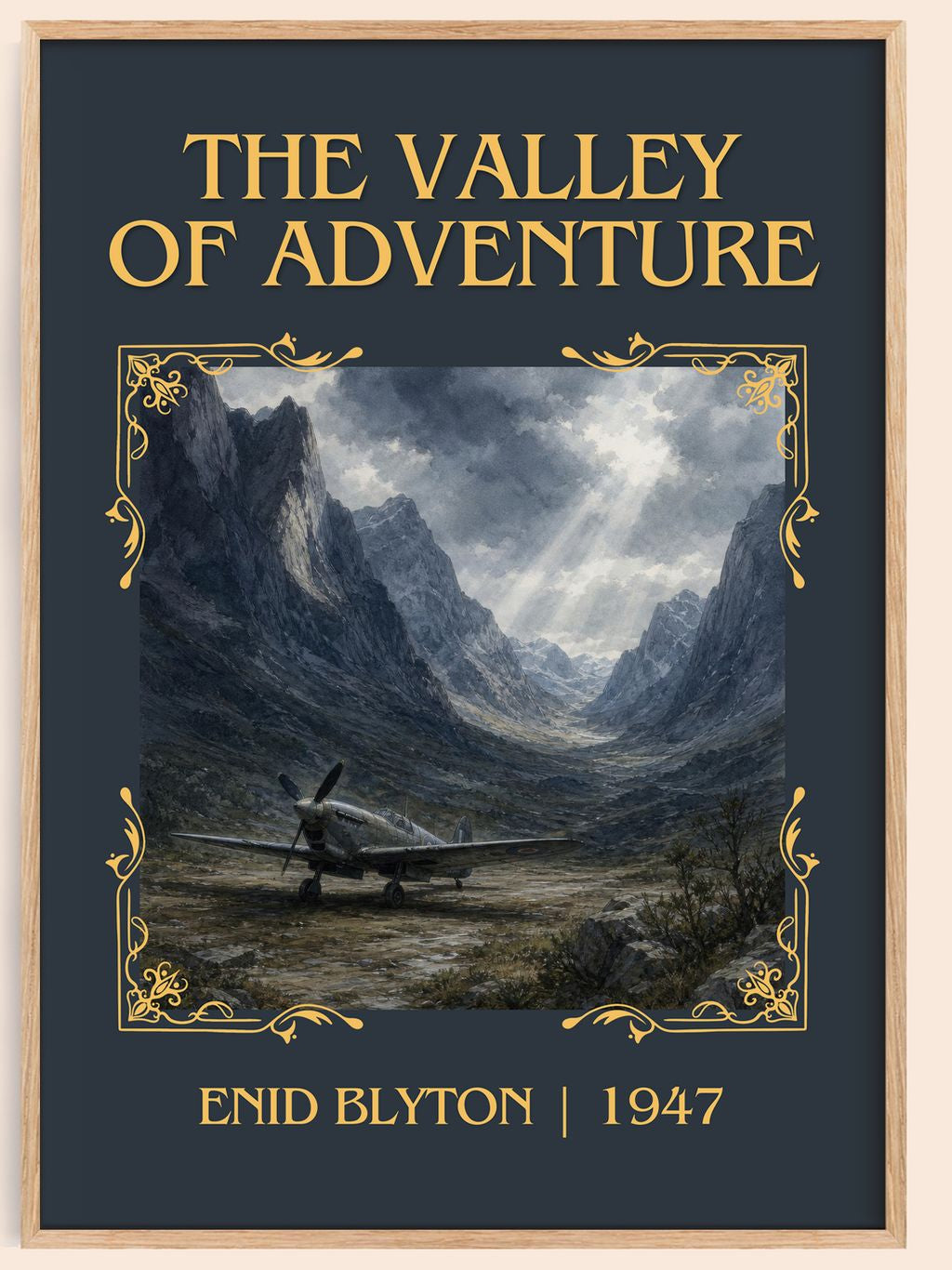 The Valley Of Adventure Classic Book Art Print by Enid Blyton – book poster