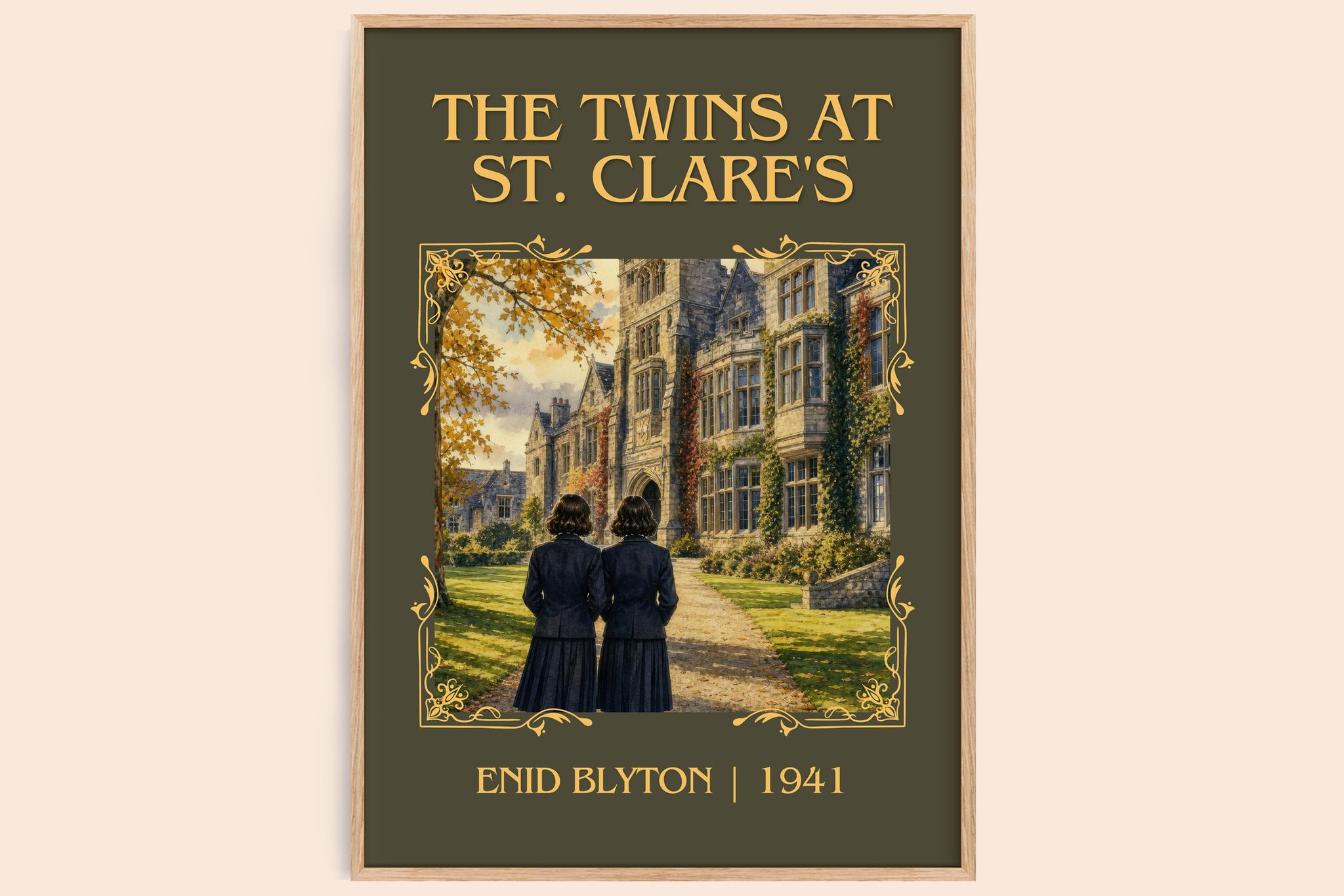 The Twins At St. Clare's Classic Book Art Print by Enid Blyton