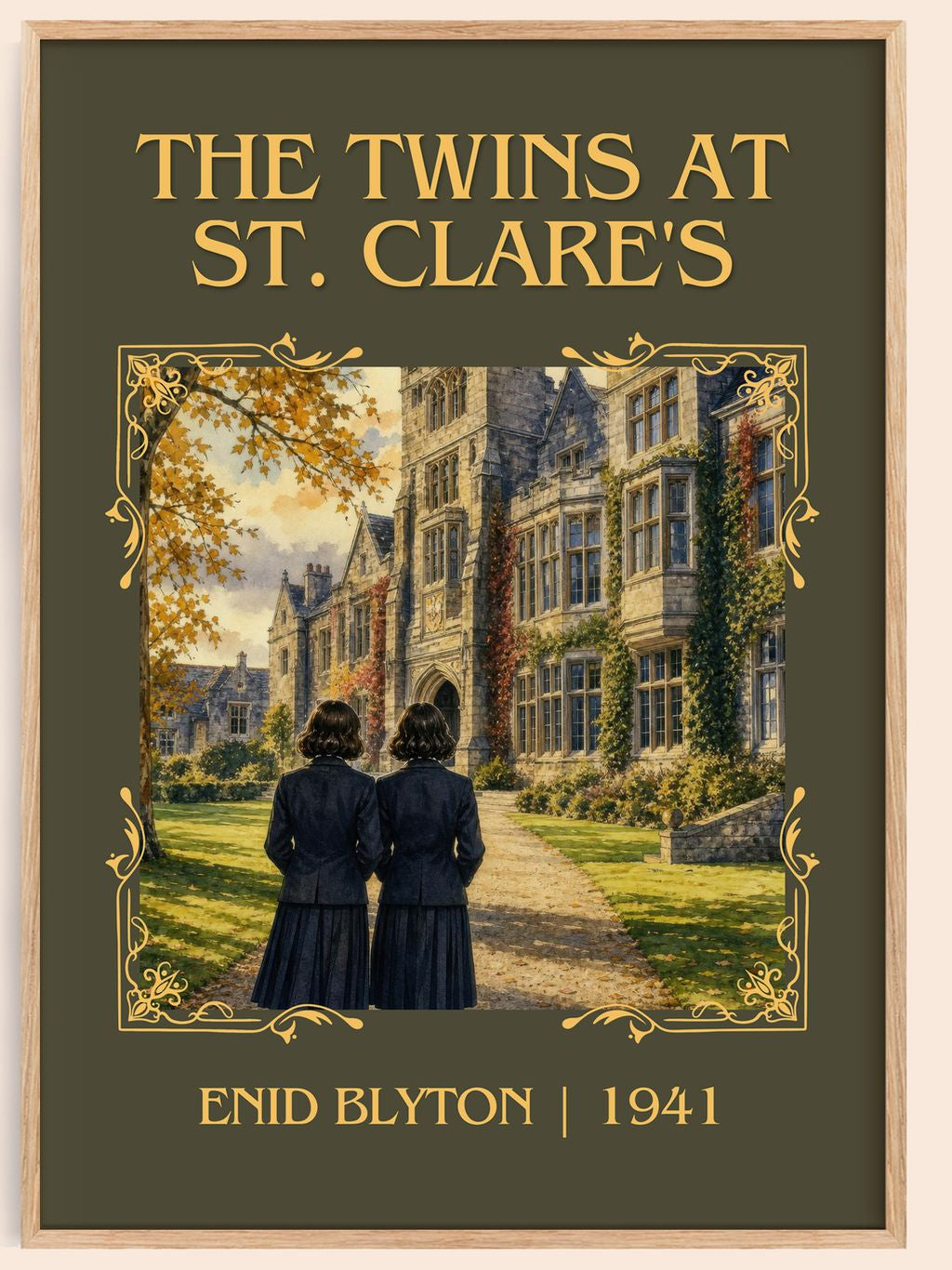 The Twins At St. Clare'S Classic Book Art Print by Enid Blyton – book poster