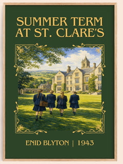 Summer Term At St. Clare'S Classic Book Art Print by Enid Blyton – book poster