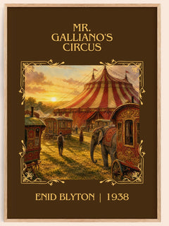 Mr. Galliano'S Circus Classic Book Art Print by Enid Blyton – book poster