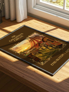 Mr. Galliano'S Circus Classic Book Art Print by Enid Blyton – print on a sunlit desk