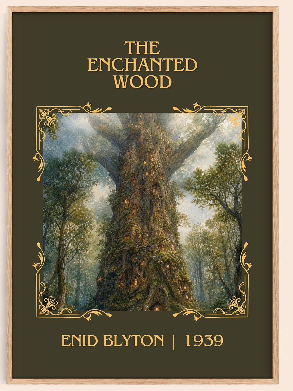 The Enchanted Wood Classic Book Art Print by Enid Blyton – book poster
