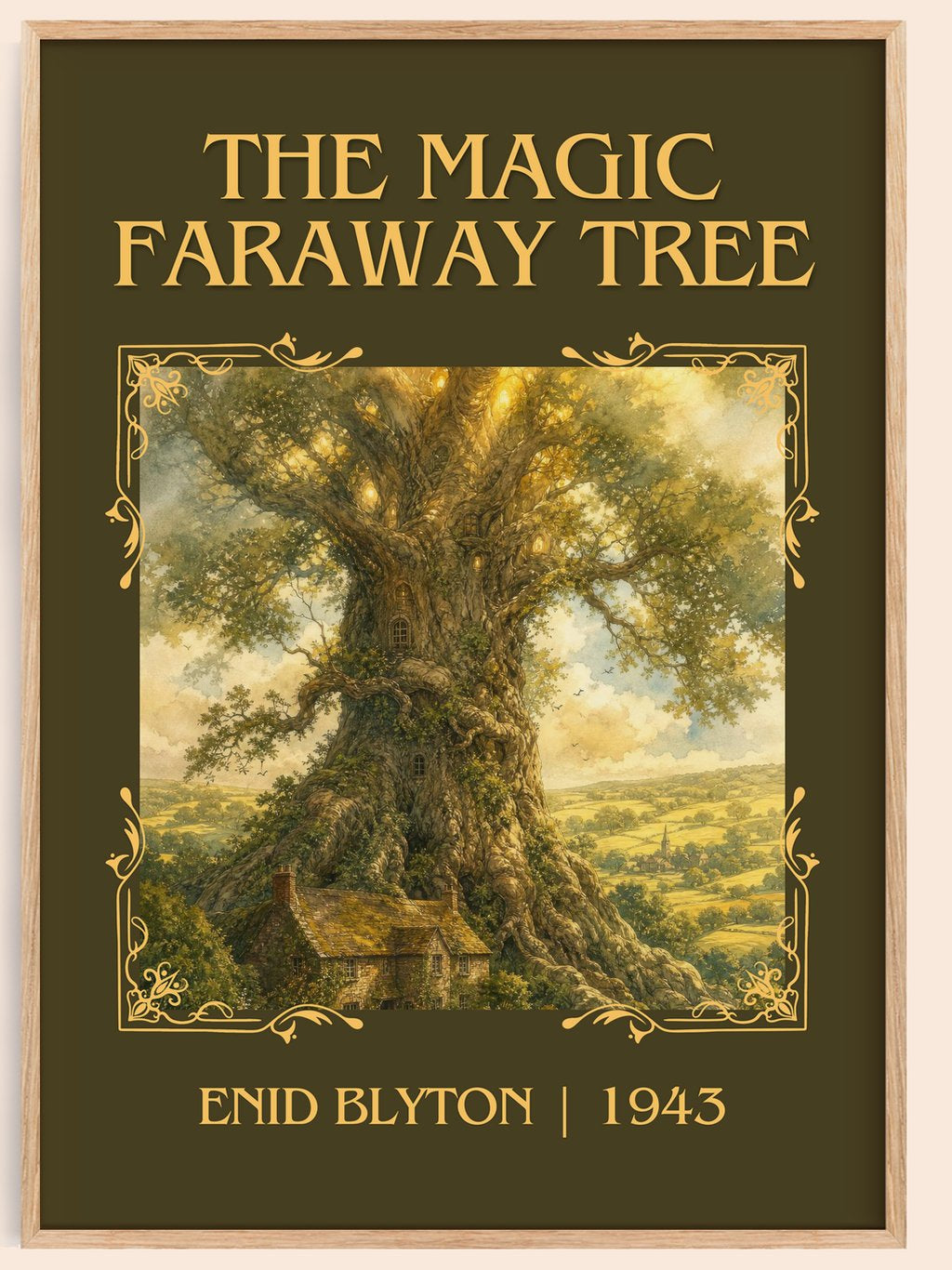The Magic Faraway Tree Classic Book Art Print by Enid Blyton – book poster