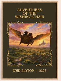 Adventures Of The Wishing-Chair Classic Book Art Print by Enid Blyton – book poster