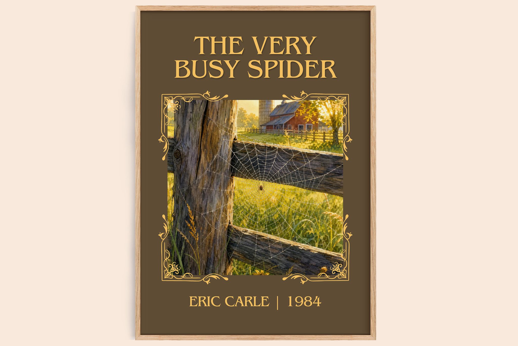 The Very Busy Spider Classic Book Art Print by Eric Carle