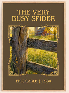 The Very Busy Spider Classic Book Art Print by Eric Carle – book poster