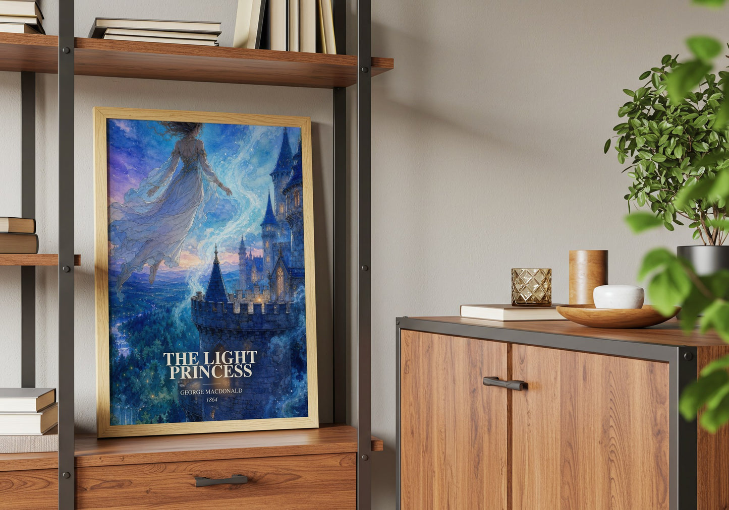 The Light Princess book watercolour illustration paper finish options – matte satin gloss