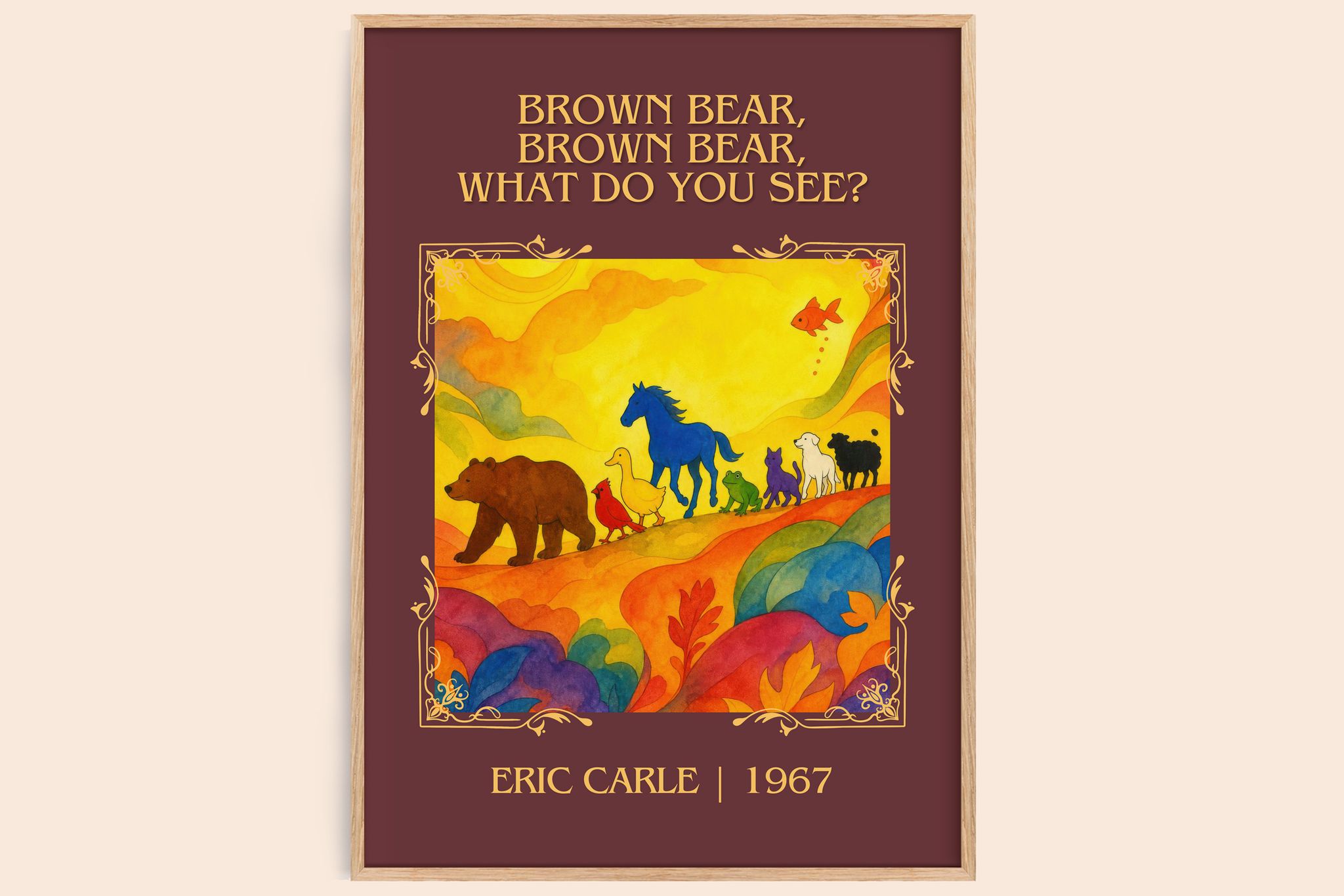 Brown Bear, Brown Bear, What Do You See? Classic Book Art Print by Eric Carle