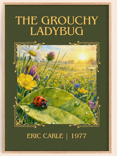 The Grouchy Ladybug Classic Book Art Print by Eric Carle – book poster
