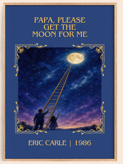 Papa, Please Get The Moon For Me Classic Book Art Print by Eric Carle – book poster