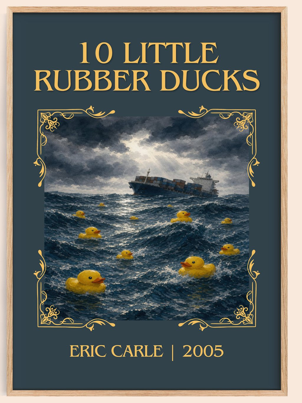 10 Little Rubber Ducks Classic Book Art Print by Eric Carle – book poster