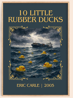 10 Little Rubber Ducks Classic Book Art Print by Eric Carle – book poster